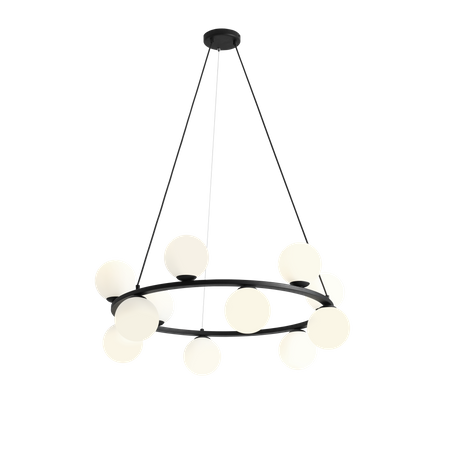 LAMPA WISZĄCA KRONE 12 BLACK