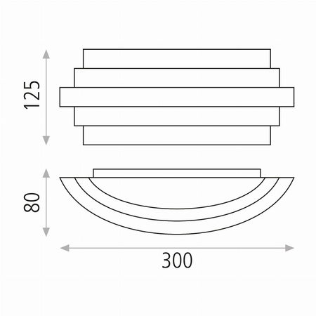 Lampa ścienna Luxur ACB Lighting LED Złoto techniczne Aluminium/Żelazo/Pleksi A38400O