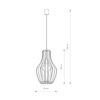 Lampa sufitowa IKA A Naturalne drewno Nowodvorski 4171