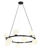 LAMPA WISZĄCA KRONE 12 BLACK