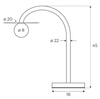 Maxlight T0060 Lampa Stołowa Enigma Czerwona