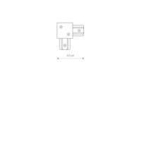 1-obwodowy Profile PROFILE RECESSED L CONNECTOR Czarny Nowodvorski 8971