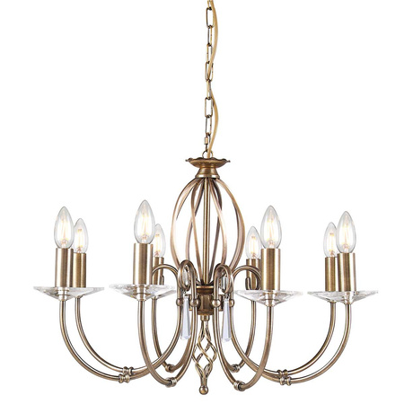 Żyrandol Aegean   Postarzany mosiądz Postarzany mosiądz AG8-AGED-BRASS Elstead Lighting