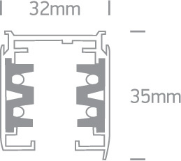 Szyna 3 fazowa 2 metry czarna MYL.00100 Make Your Light