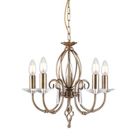 Żyrandol Aegean   Postarzany mosiądz Postarzany mosiądz AG5-AGED-BRASS Elstead Lighting