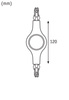 URail System Łącznik liniowy LED 1x5,8W czarny 230V Metal ściemniany