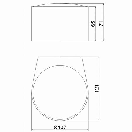 Lampa ścienna Ania ACB Lighting LED Teksturowany antracyt Aluminium/Szkło A2060000GR