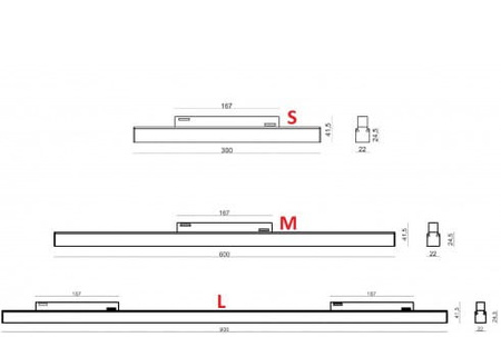 DALI CCT DT8 Saga Track Magnetic Milky 60 cm Stripe 