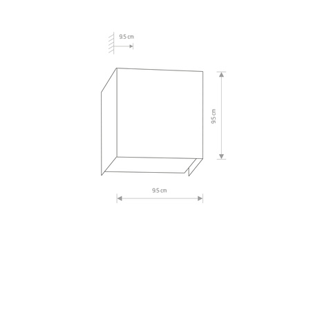 Lampa ścienna CUBE Biały Nowodvorski 5266