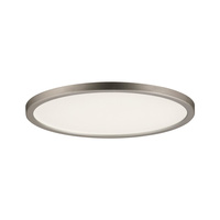 Plafoniera AREO LED 11W 770lm 3000K okrągła 180mm 230V biały satynowy nikiel / tworzywo sztuczne