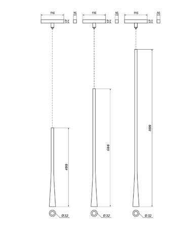 Lampa wisząca do szynoprzewodu ARTA LV 7W 3000K