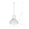 Lampa sufitowa BIO Naturalne drewno Nowodvorski 6333