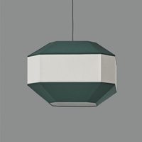 Lampa wisząca Bauhaus ACB Lighting LED E27 Zielony/len Metal C39176VELI