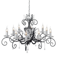 Żyrandol Amarilli   Czarny / Srebrna patyna Czarne / Srebrna patyna AML10-BLK-SILVER Elstead Lighting