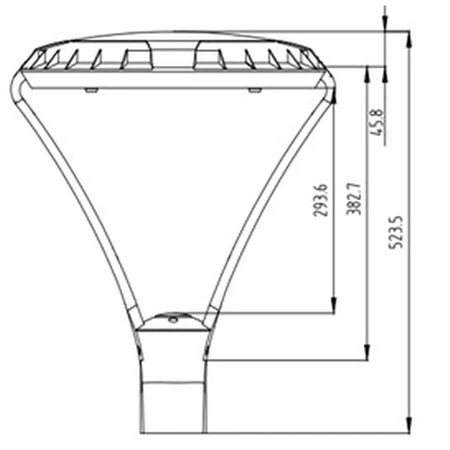 Oprawa parkowa PROMENAD ARODA LED 40W 4000K CZARNY ULFN10644 Unilight