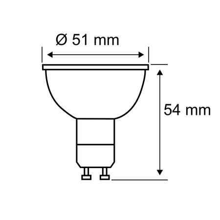 Źródło światła LED GU10 3X 7W 250lm 4000K 36st. 230V biały RAL9003 / tworzywo sztuczne