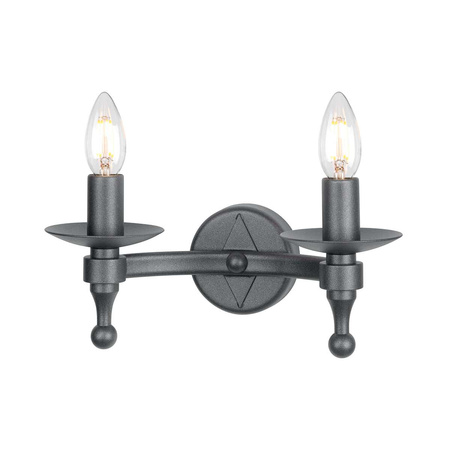 Kinkiet Warwick    Grafitowa czerń WR2-GRAPHITE Elstead Lighting