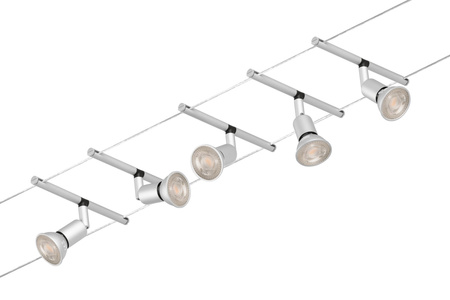 System linkowy zestaw Salt max5x10W GU5,3 Chrom mat/Chrom 12V DC 60VA twszt/metal