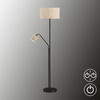 Lampa Podłogowa Lotti Fischer&Honsel E27 3x40W piaskowo-czarny metal 40434