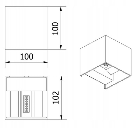 Oprawa led Kinkiet 7w ULKN30 Unilight