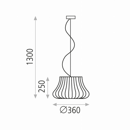 Lampa wisząca Nanok ACB Lighting LED E27 Beżowy Akryl C34560BG