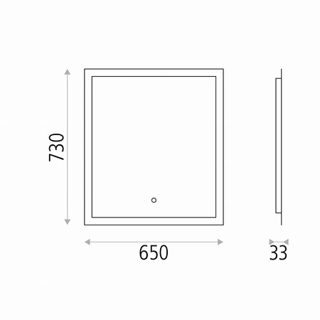 Lustro Amanzi ACB Lighting LED Metal/Szkło A359600LP