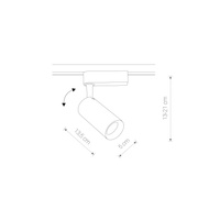 1-obwodowy Profile PROFILE IRIS LED 20W Biały Nowodvorski 9004