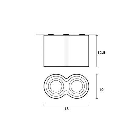 BROSS 2 WHITE/ALUMINIUM Azzardo AZ0784