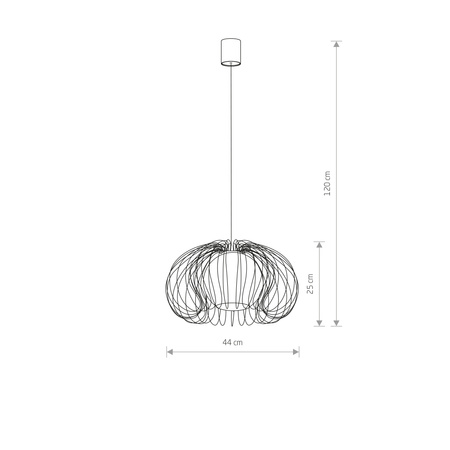 Lampa sufitowa MERSEY Czarny Nowodvorski 5296