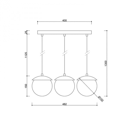 KUUL A czarna sufitowa lampa wisząca KLA322P0 UMMO