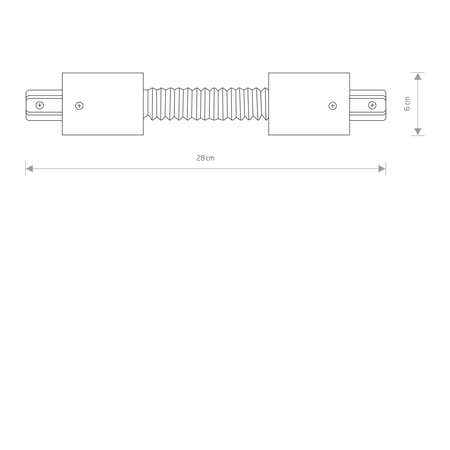 1-obwodowy Profile PROFILE RECESSED FLEX CONNECTOR Biały Nowodvorski 8384