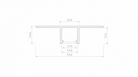 Profil LED LUMINES typ Falco surowy 2,02 m  10-0940-20