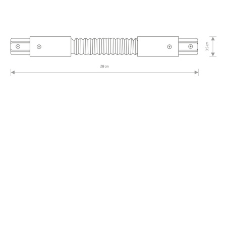 1-obwodowy Profile PROFILE FLEX CONNECTOR Czarny Nowodvorski 8383