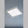 Lampa Sufitowa Gotland Fischer&Honsel LED 1x15W w kolorze niklu plastikowy 20255