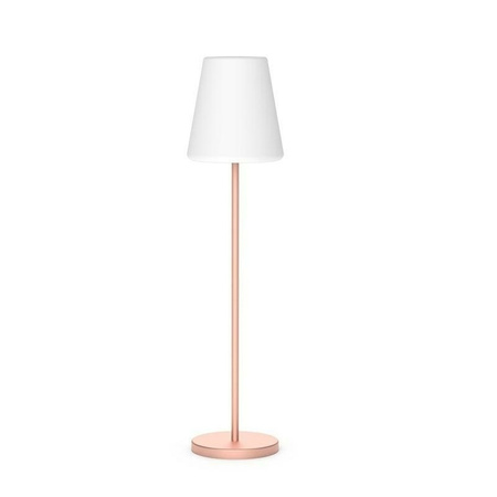 NEW GARDEN lampa podłogowa LOLA SLIM 120 SOLAR & BATTERY rose gold