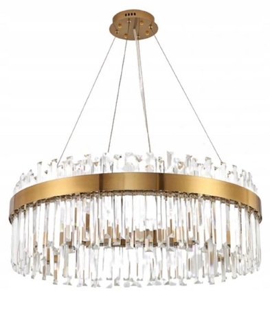 Stella GOLD  Żyrandol złota lampa kryształowa glamour nowoczesna ULFN347 Unilight