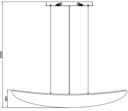 Designerska Lampa Wisząca czarna Adani AD218