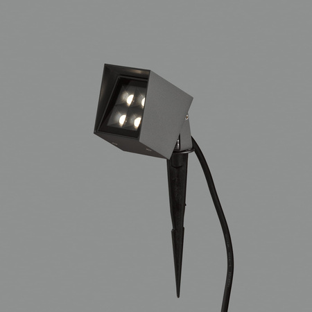 Lampa ścienna Apus ACB Lighting LED Teksturowany antracyt Aluminium/Szkło A205810GR