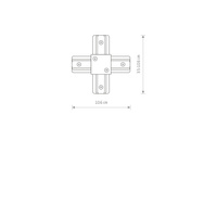 1-obwodowy Profile PROFILE X CONNECTOR Biały Nowodvorski 9190