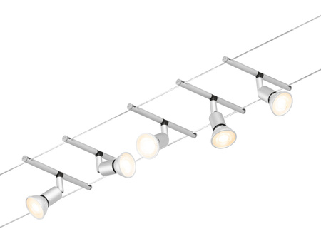 System linkowy zestaw Salt max5x10W GU5,3 Chrom mat/Chrom 12V DC 60VA twszt/metal