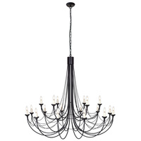 Żyrandol Carisbrooke 1  Czarne CB18-BLACK Elstead Lighting