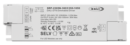 Zasilacz stałoprądowy NFC 36W  DALI DT6 SRP-2305N-36CC350-1050 Sunricher