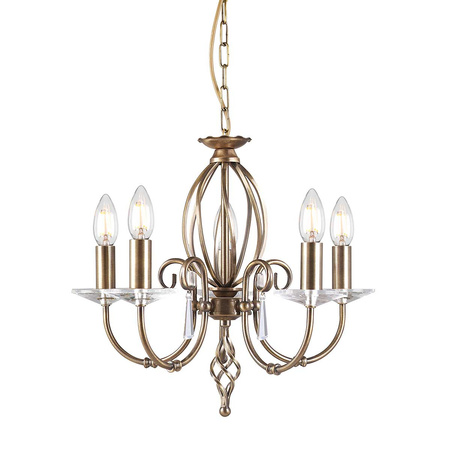 Żyrandol Aegean   Postarzany mosiądz Postarzany mosiądz AG5-AGED-BRASS Elstead Lighting