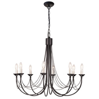 Żyrandol Carisbrooke   Czarne CB8-BLACK Elstead Lighting