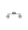 Lampa sufitowa Spot CHICAGO NORDLUX 2x10W GU10 Srebrny Metal 47450032