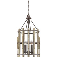 Żyrandol Wood Hollow    Rustykalna czerń QZ-WOOD-HOLLOW-4P Elstead Lighting