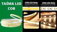 Taśma COB 12V -320 LED- 10w/m IP20 neutralna rolka 5m ULLS19 Unilight