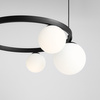 LAMPA WISZĄCA GARDA 4 RING BLACK