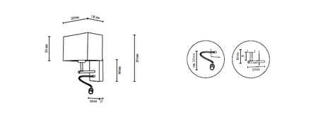 Kinkiet SONAR 5732976 BRITOP Lighting BRITOP 5732976