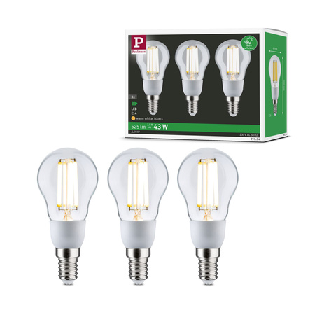 Źródło światła LED ECO LINE G45 3X2.5W 525lm E14 3000K 230V przezroczysty / szkło